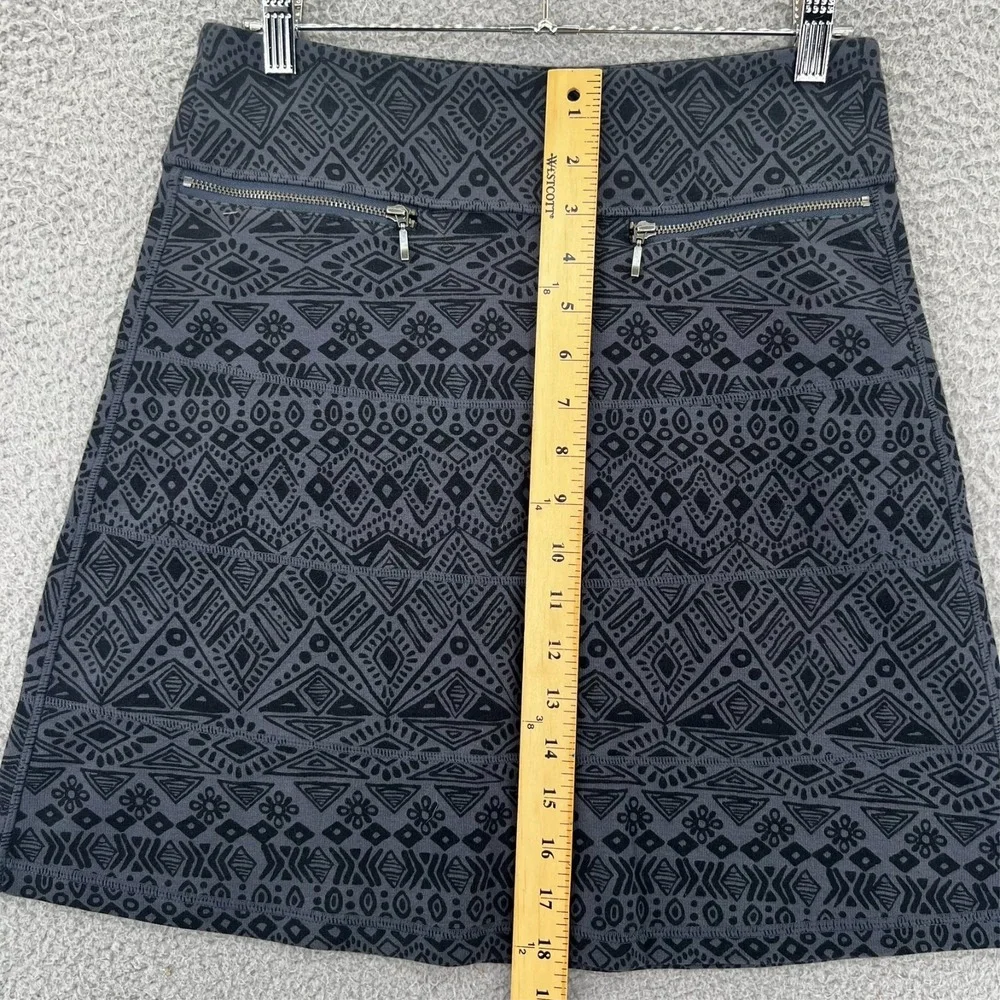 Athleta‎ Womens XS Casseva Strata Geometric Print Zip Pocket Athletic Skirt